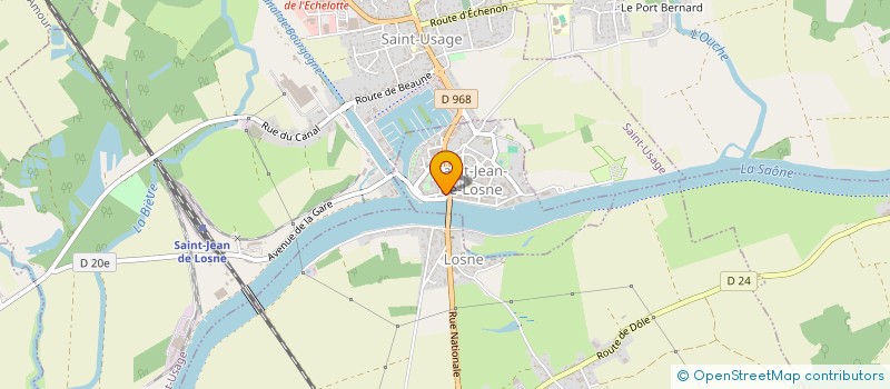 localisation de l'entreprise SCI AU CANON  SAINT-JEAN-DE-LOSNE