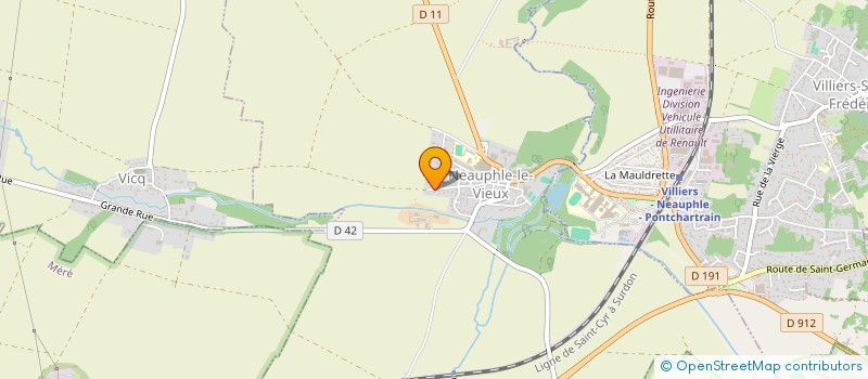 localisation de l'entreprise SCI AU CHAI DE L'ABBAYE - LA BRASSERIE - RESTAURANT  NEAUPHLE-LE-VIEUX