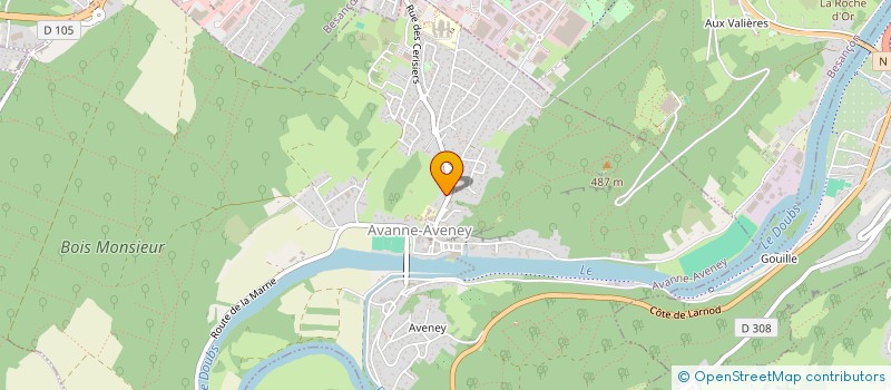 localisation de l'entreprise SCI AU CHATEAU  PUGEY