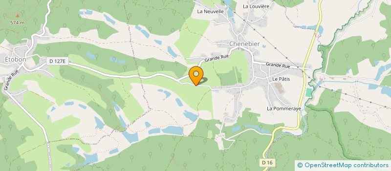 localisation de l'entreprise SCI AU CHAUCHEUX  CHENEBIER