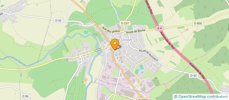 localisation de l'entreprise SCI AU CHEVAL NOIR  SARRE-UNION