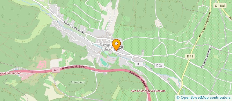 localisation de l'entreprise SCI AU CLOS DES VIES  SAVIGNY-LES-BEAUNE