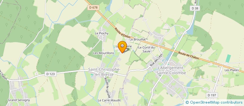 localisation de l'entreprise SCI AU CLOUX  SAINT-CHRISTOPHE-EN-BRESSE