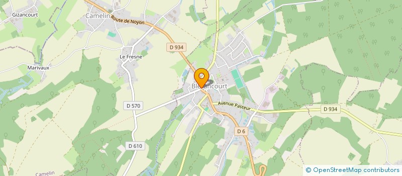 localisation de l'entreprise SCI AU COEUR DU PLATEAU  BLERANCOURT