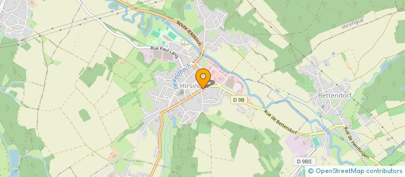 localisation de l'entreprise SCI AU COEUR DU VILLAGE  HIRSINGUE