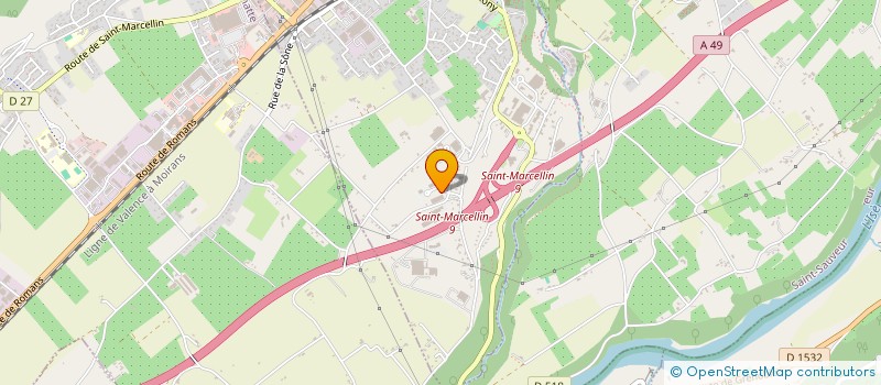 localisation de l'entreprise SCI AU CREUX DU VERCORS  SAINT-MARCELLIN