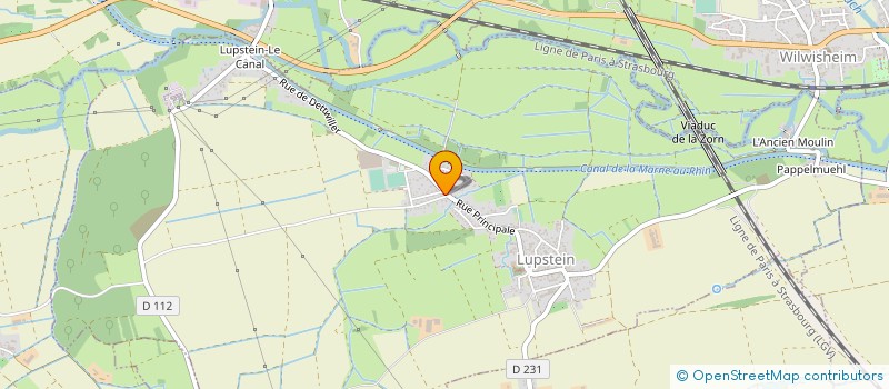 localisation de l'entreprise SCI AU CROISEMENT DES 3R  LITTENHEIM