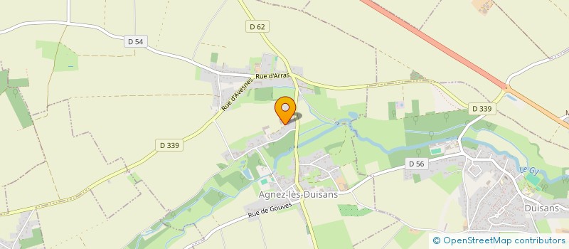 localisation de l'entreprise SCI AU DELA DE L'EAU  AGNEZ-LES-DUISANS