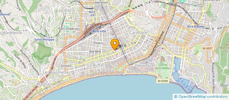 localisation de l'entreprise SCI AU DESTIN  NICE