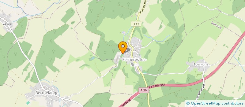 localisation de l'entreprise SCI AU DOUX BONHEUR  SAINT-VIT