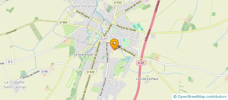 localisation de l'entreprise SCI AU DOUX LOGIS à VATAN