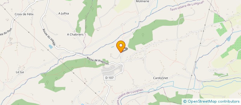 localisation de l'entreprise SCI AU FIL DE L'EAU  SAINT HILAIRE DE LUSIGNAN