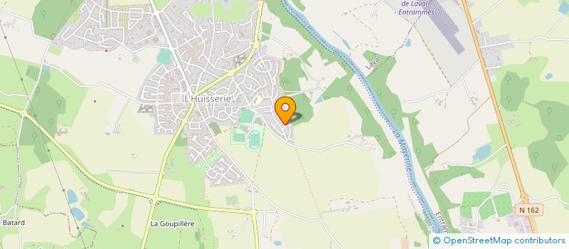 localisation de l'entreprise SCI AU FIL DE L'EAU  L'HUISSERIE