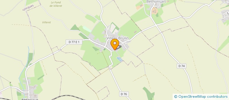 localisation de l'entreprise SCI AU FIL DE L'EAU  VILLERS-BRULIN