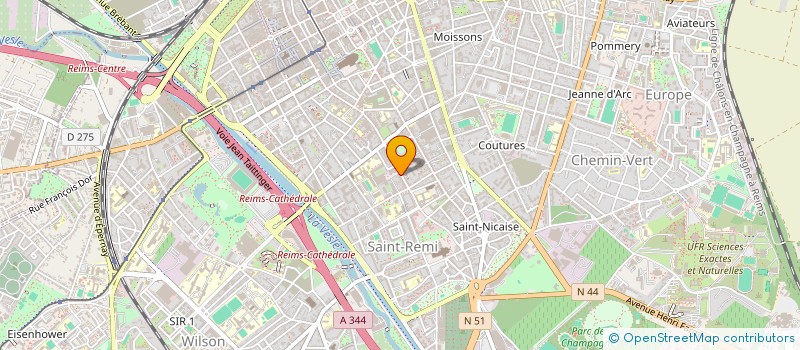 localisation de l'entreprise SCI AU FIL DE L'IMMOBILIER  REIMS