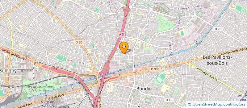 localisation de l'entreprise SCI AU FIL DE L' OURCQ 161 RUE DE PARIS  BONDY