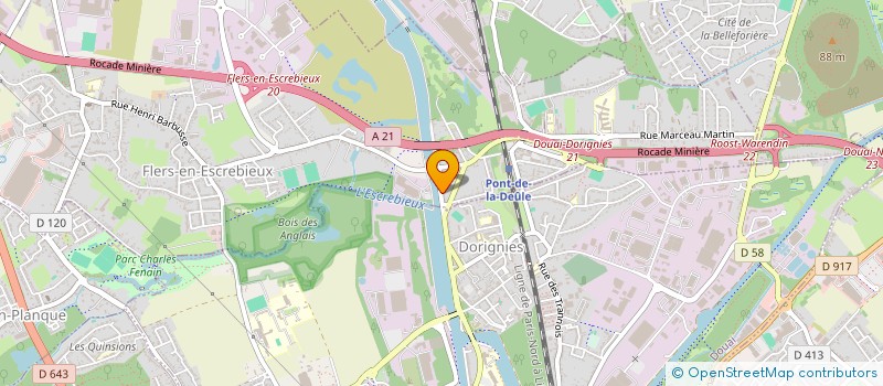 localisation de l'entreprise SCI AU FIL DE LEAU  FLERS-EN-ESCREBIEUX