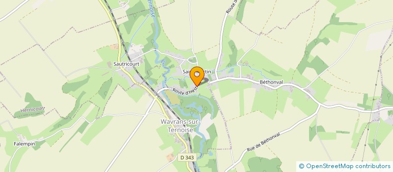 localisation de l'entreprise SCI AU FIL DU FAUX  HERNICOURT