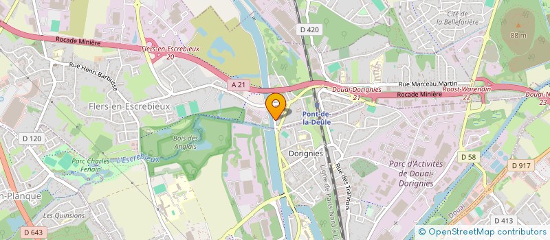 localisation de l'entreprise SCI AU FIL DU TEMPS  FLERS-EN-ESCREBIEUX