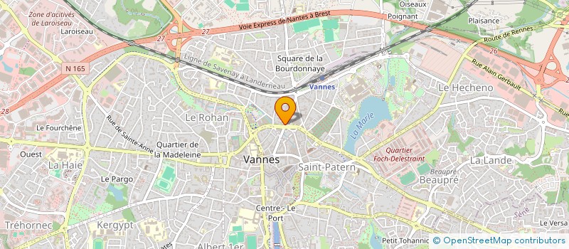 localisation de l'entreprise SCI AU FOND DU JARDIN à VANNES