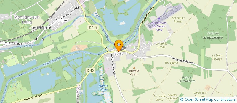 localisation de l'entreprise SCI AU GRE DU VENT  MORET-LOING-ET-ORVANNE