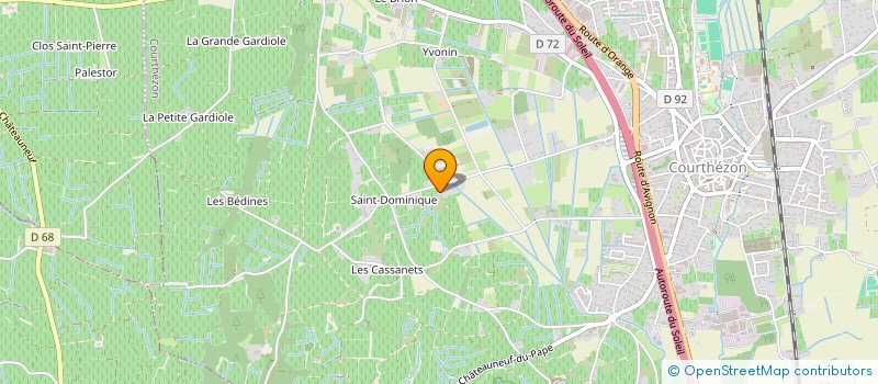 localisation de l'entreprise SCI AU GRENACHE  COURTHEZON