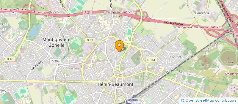 localisation de l'entreprise SCI AU GRES DU VENT à HENIN-BEAUMONT