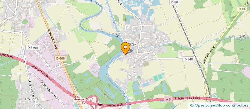 localisation de l'entreprise SCI AU GUE DE L'YONNE  GURGY