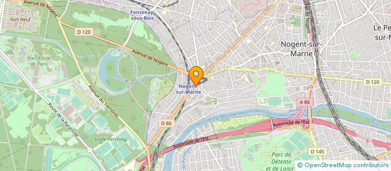 localisation de l'entreprise SCI AU GUE DE LA CHAINE à NOGENT-SUR-MARNE