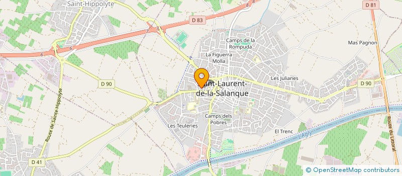 localisation de l'entreprise SCI AU JARDIN DE CLARA  SAINT-LAURENT-DE-LA-SALANQUE