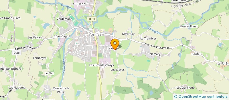 localisation de l'entreprise SCI AU JARDIN DE MEME à VONNAS