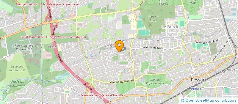 localisation de l'entreprise SCI AU-JU  PESSAC