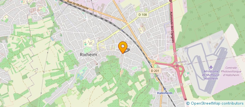 localisation de l'entreprise SCI AU LIEVRE  RIXHEIM