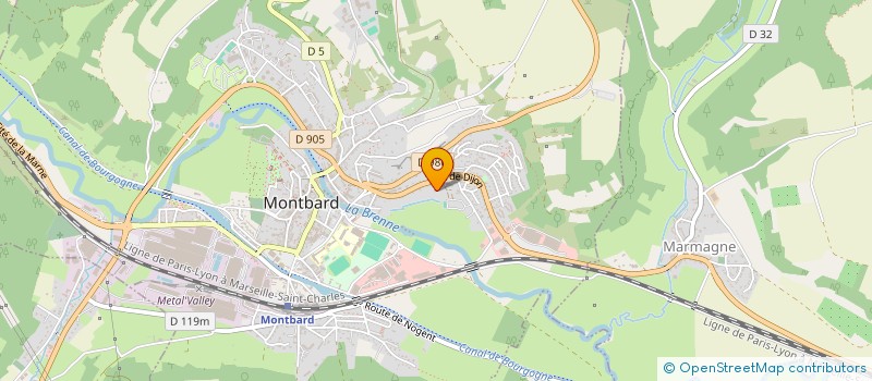 localisation de l'entreprise SCI AU MARMAGNE  MARMAGNE