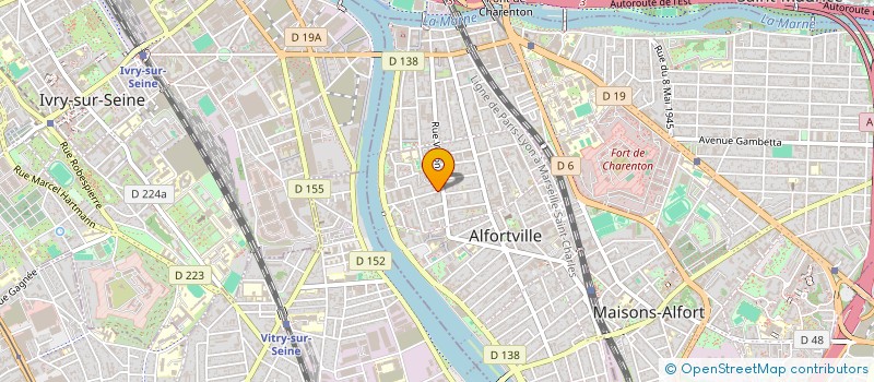 localisation de l'entreprise SCI AU MATIN CALME à ALFORTVILLE