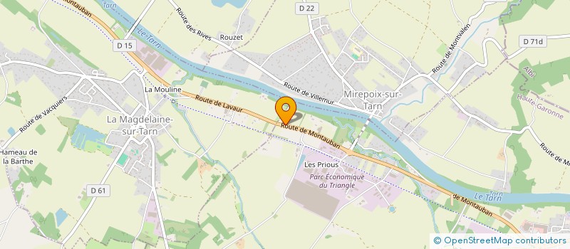 localisation de l'entreprise SCI AU MENOT  BESSIERES