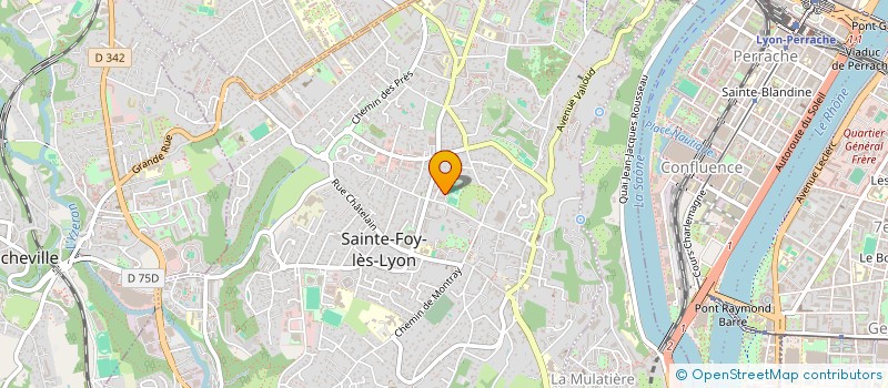 localisation de l'entreprise SCI AU NID D ANGE  SAINTE-FOY-LES-LYON