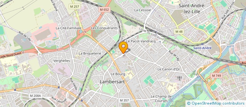 localisation de l'entreprise SCI AU NOUVEAU SQUARE à LAMBERSART