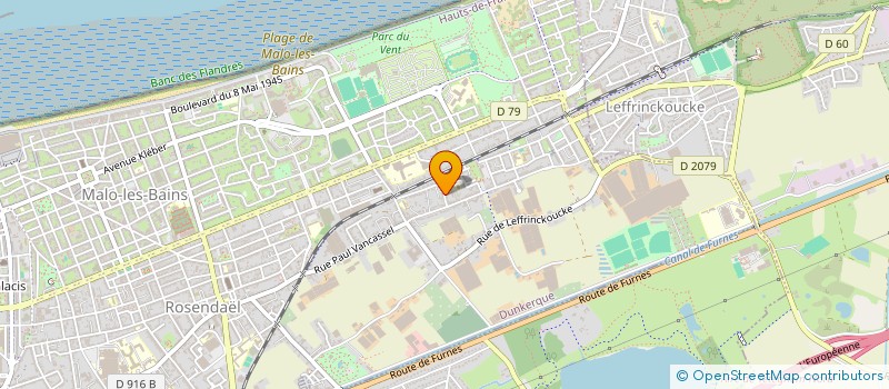 localisation de l'entreprise SCI AU NOUVEAU SQUARE à DUNKERQUE