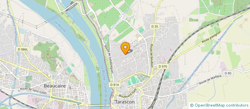 localisation de l'entreprise SCI AU PARADIS ZEN  TARASCON