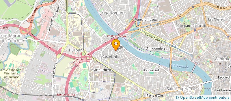 localisation de l'entreprise SCI AU PAYS DU PASTEL  TOULOUSE