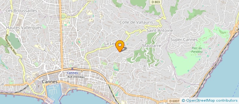 localisation de l'entreprise SCI AU PETIT MIRAMAR à CANNES