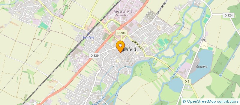 localisation de l'entreprise SCI AU PETIT REMPART  BENFELD