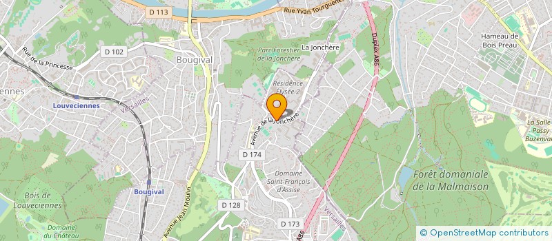 localisation de l'entreprise SCI AU PIED DE LA GARE  LA CELLE-SAINT-CLOUD