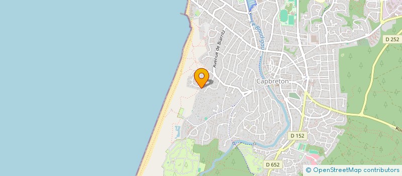 localisation de l'entreprise SCI AU PIED DES DUNES à CAPBRETON