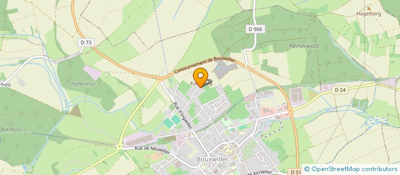 localisation de l'entreprise SCI AU PIED DES VOSGES  BOUXWILLER