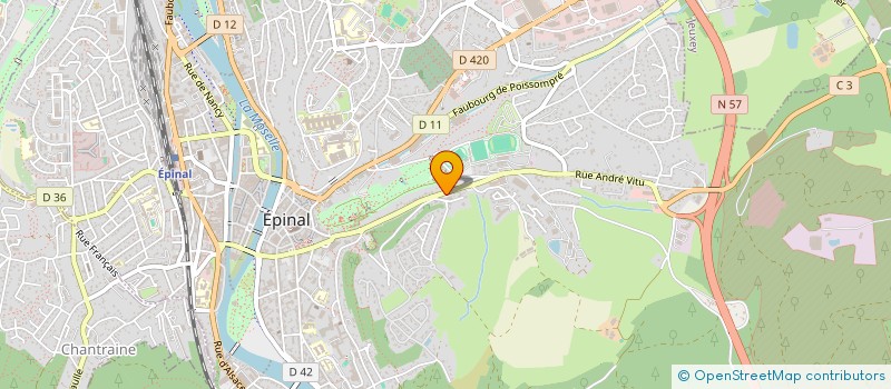 localisation de l'entreprise SCI AU PIED DU CHATEAU à EPINAL