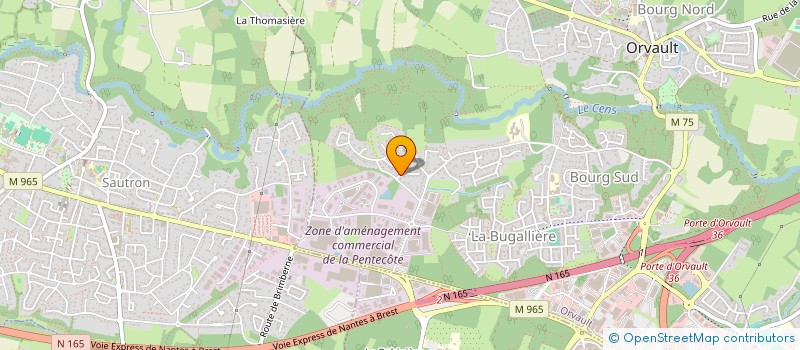 localisation de l'entreprise SCI AU PIED DU MUR  NANTES