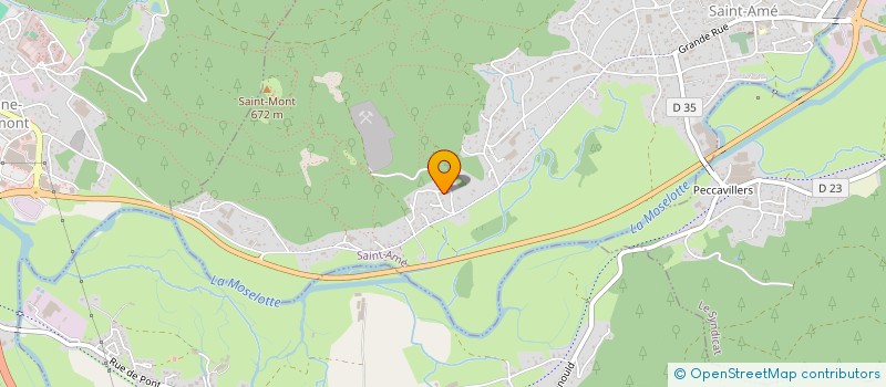localisation de l'entreprise SCI AU PIED DU SAINT MONT  SAINT-AME