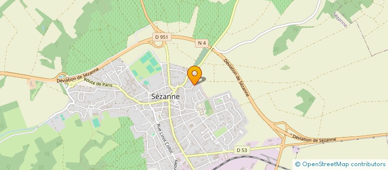 localisation de l'entreprise SCI AU PONT ROUGE à SEZANNE